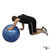 Stability Ball Lat Stretch exercise demonstration