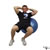 Stability Ball Side Crunch exercise demonstration