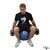 Dumbbell One-Arm Bicep Curl on Stability Ball  exercise demonstration