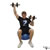 Dumbbell Alternating Shoulder Press (Stability Ball) exercise demonstration