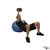 Dumbbell Incline One-Arm Fly on Stability Ball exercise demonstration
