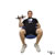 Dumbbell Incline One-Arm Press (Stability Ball) exercise demonstration