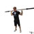 Barbell Standing Alternating Front and Back Press exercise demonstration