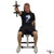 Dumbbell Seated Alternating Front Raise exercise demonstration