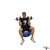 Dumbbell One-Arm Arnold Press (Stability Ball) exercise demonstration
