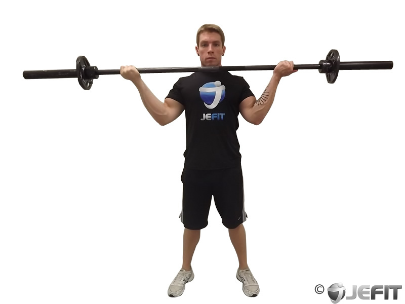 Barbell Standing Wide Grip Biceps Curl - Exercise Database ...