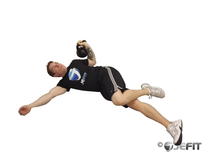 Kettlebell Extended Range One Arm Floor Press Exercise Database