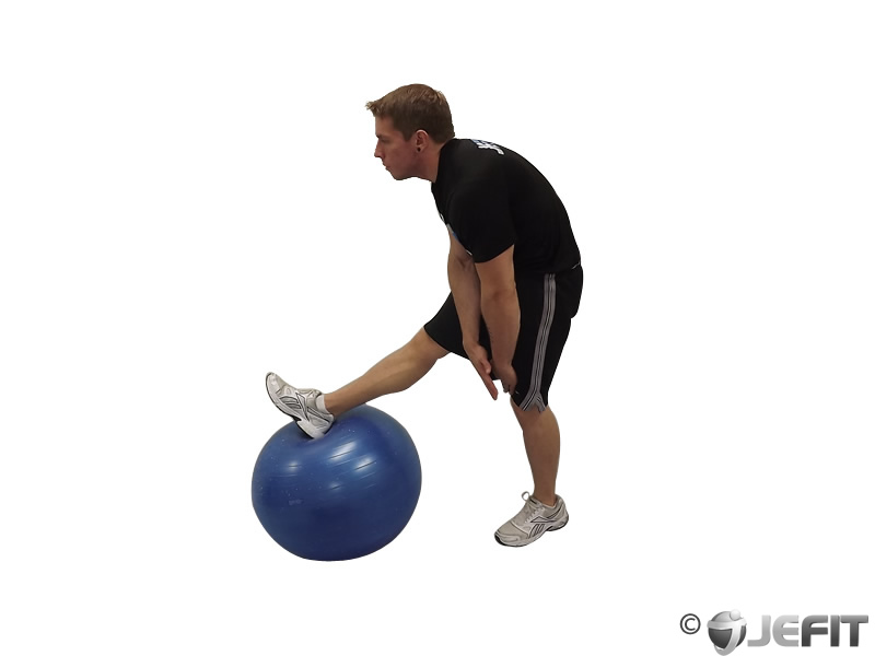 standing straight leg hamstring contract relax on exercise workout contract