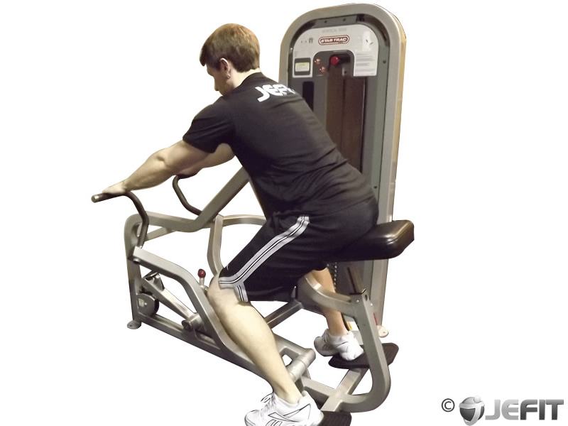 row machine back workout