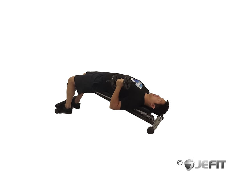 Dumbbell Decline One Arm Hammer Press Exercise Database Jefit