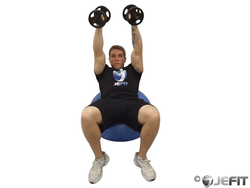 Dumbbell Incline Hammer Press On Exercise Ball Exercise Database