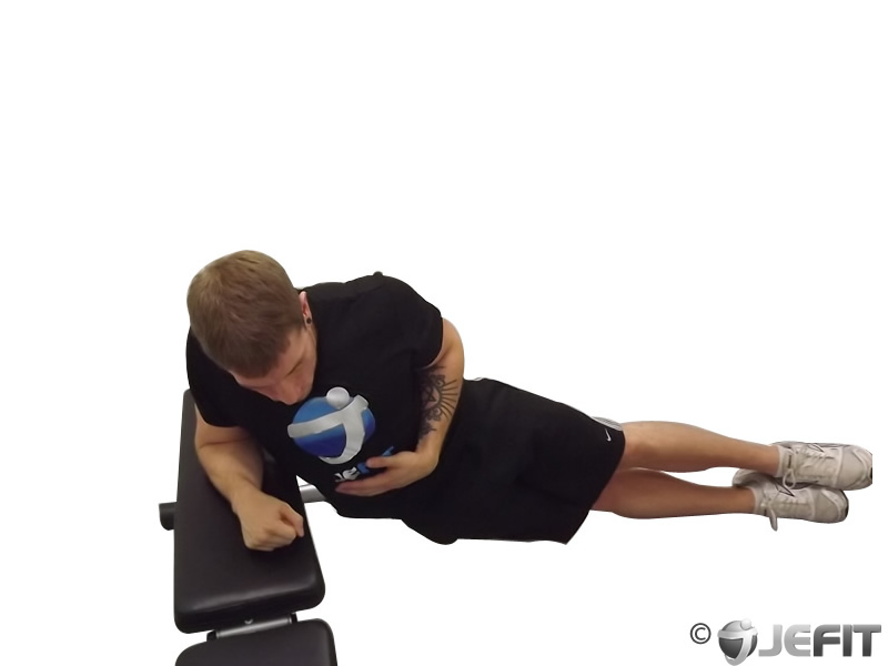 Oblique Crunches With Bench Exercise Database Jefit Best
