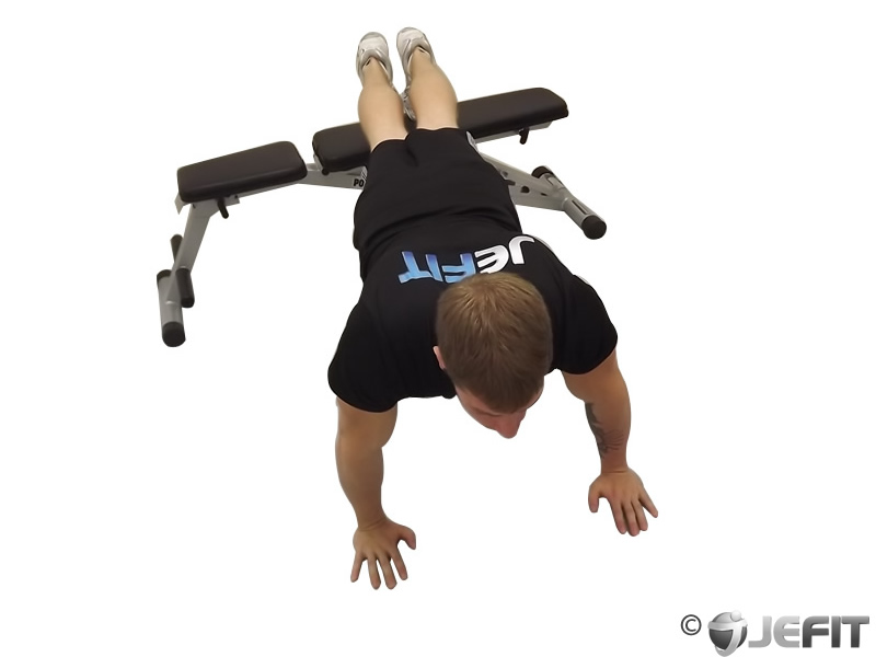 Push Up With Feet Elevated Exercise Database Jefit Best