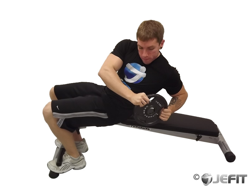 Decline Bench Weighted Twist Exercise Database Jefit Best