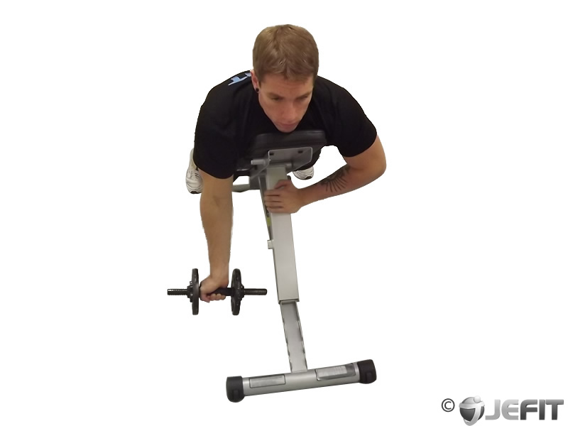 Dumbbell One Arm Prone Curl Exercise Database Jefit Best