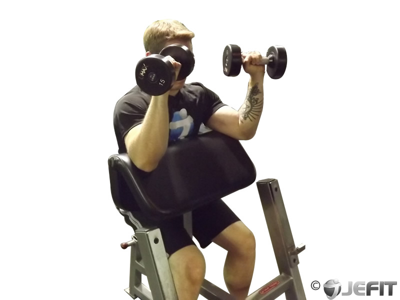 Dumbbell Reverse Preacher Curl Exercise Database Jefit Best