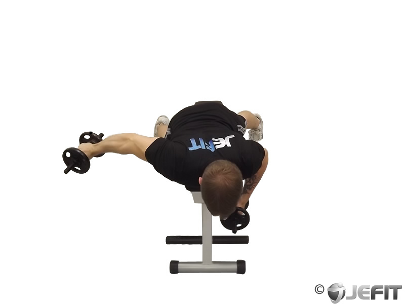 Dumbbell Alternate Lying Reverse Fly Exercise Database Jefit