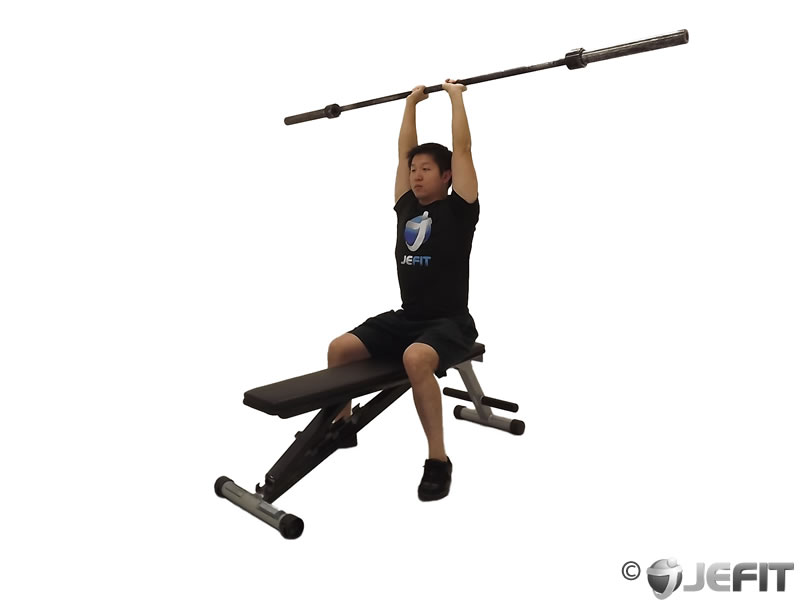 Barbell Close Grip Press Behind The Neck Exercise Database