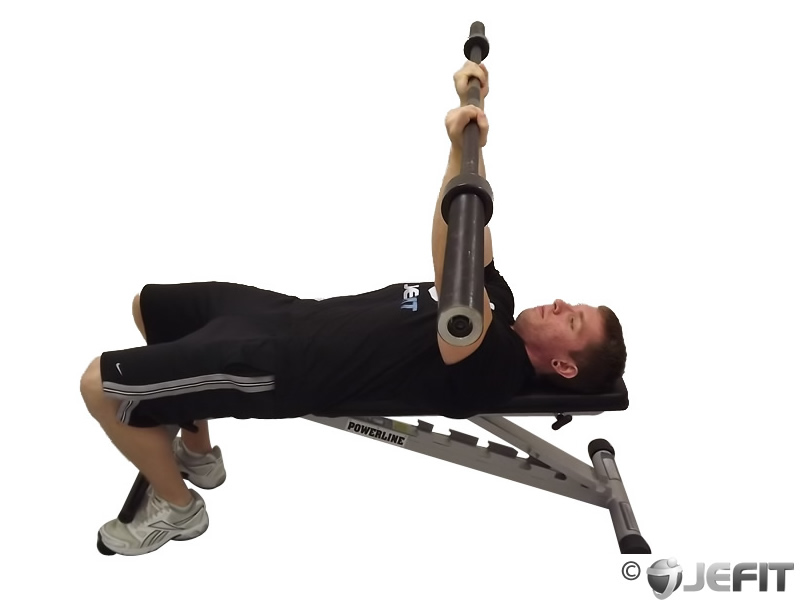 Barbell Reverse Grip Skullcrusher Exercise Database Jefit