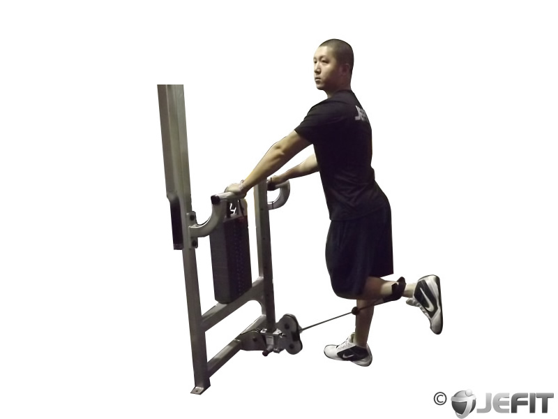 single leg curl machine