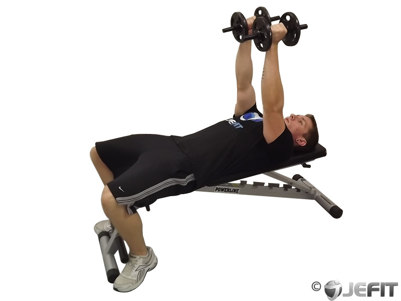 Dumbbell Supine Tricep Extension