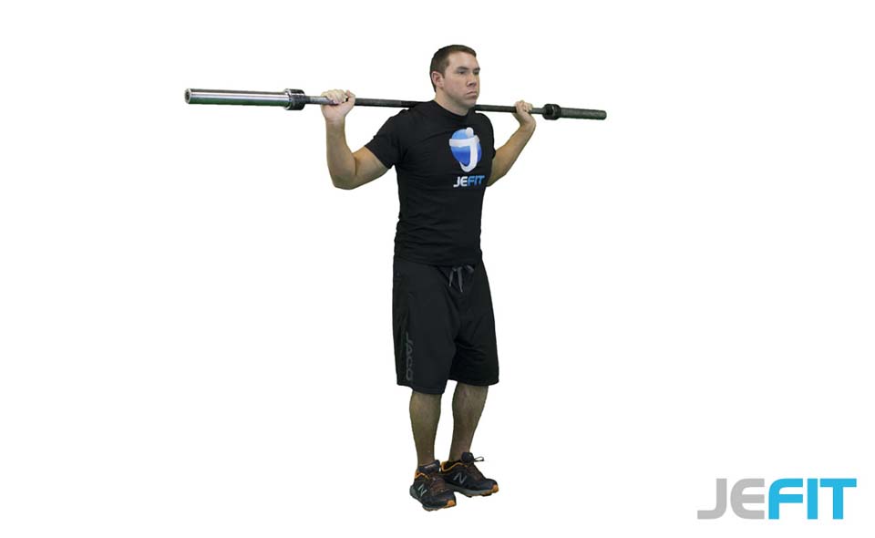Barbell Rocking Standing Calf Raise exercise