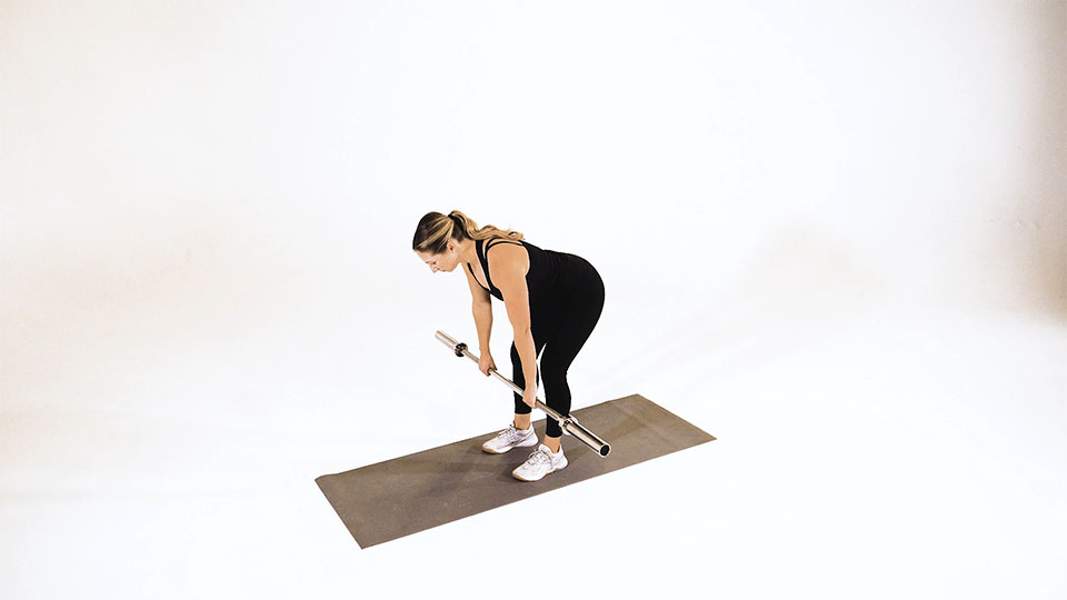 Barbell Bent-Over Row exercise
