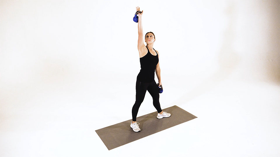 Kettlebell Double Windmill exercise