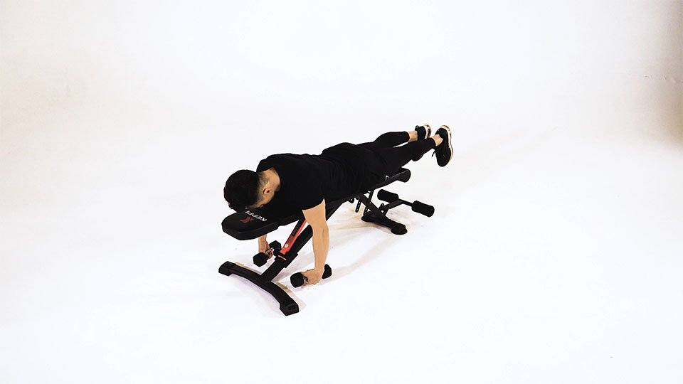 Dumbbell Prone Deltoid Raise exercise