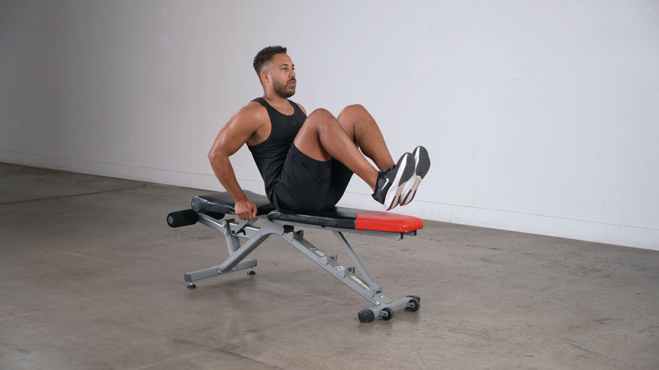 Seated Leg Tuck exercise