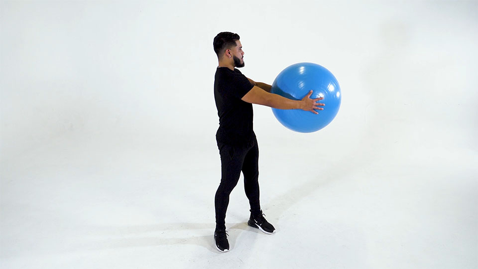 Stability Ball Trunk Rotation