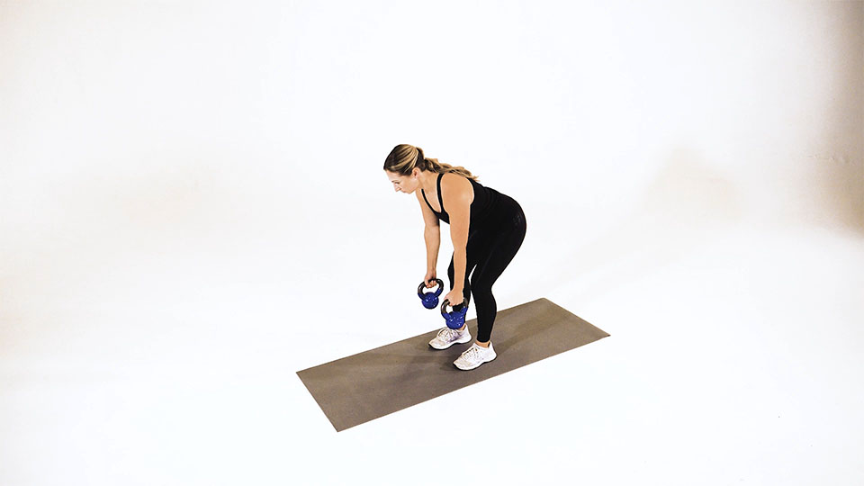 Kettlebell Alternating Row exercise