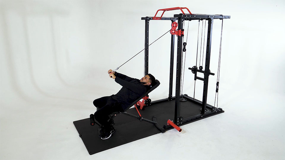 Cable Incline Pulldown (Supine)