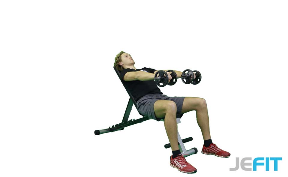 Dumbbell Front Incline Raise exercise