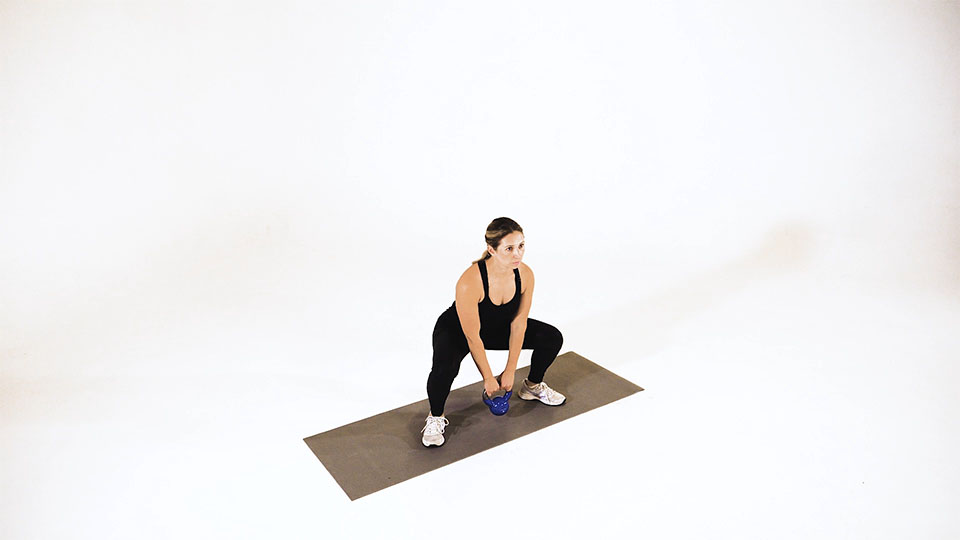 Kettlebell Sumo High Pull exercise