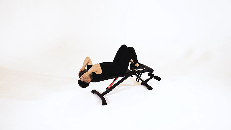Weight Plate Neck Flexion (Supine) exercise