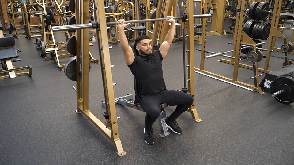 Smith Machine Shoulder Press exercise