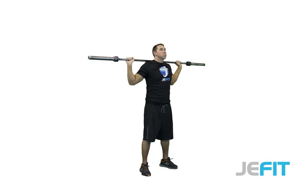 Barbell Rear Press exercise