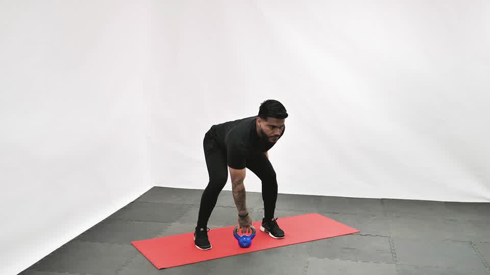 Kettlebell Dead Clean exercise