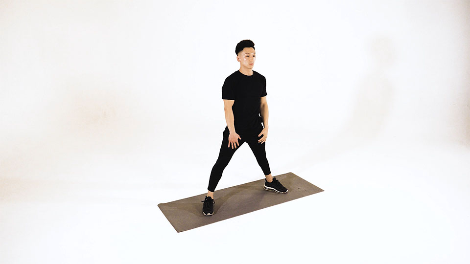 Triangle Pose exercise