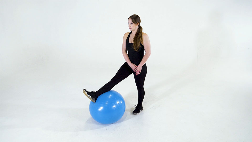 Stability Ball Hamstring Contract Relax  exercise