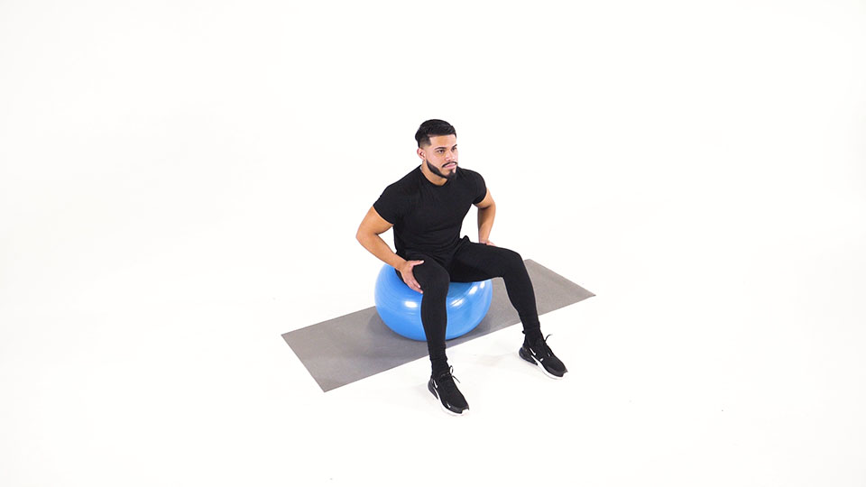 Stability Ball Neck Extension exercise