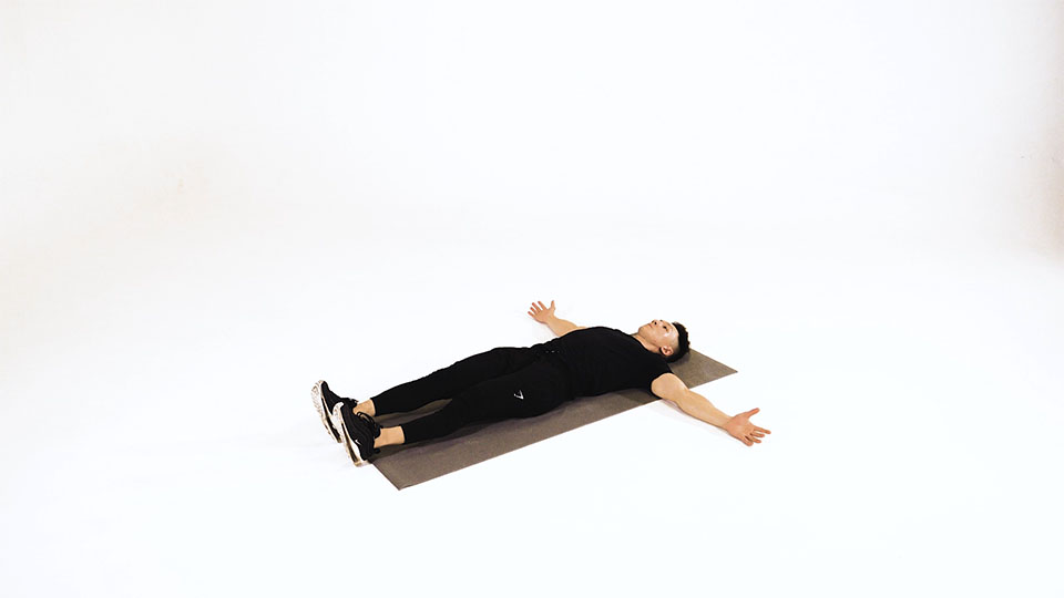 Cross-Leg Side Stretch (Supine)