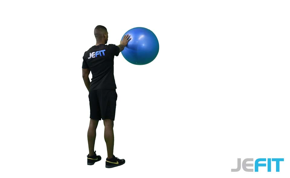 Stability Ball Wall Circles exercise