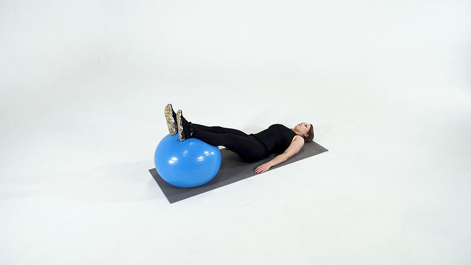 Stability Ball Bridge exercise