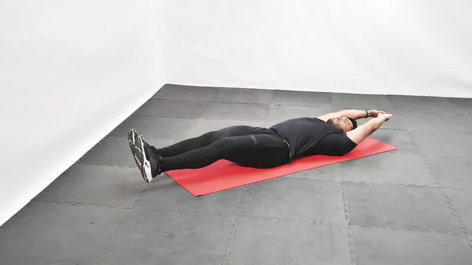 Cross-Leg Side Stretch (Supine)