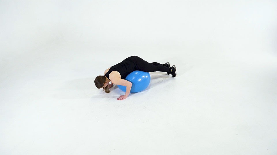 Stability Ball Hip Extension exercise