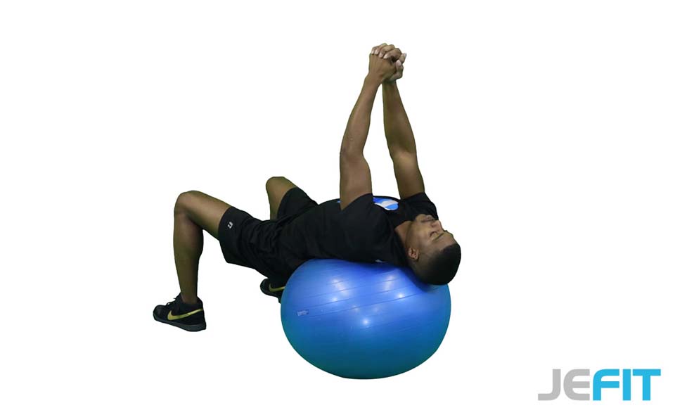 Stability Ball Roman Twist exercise