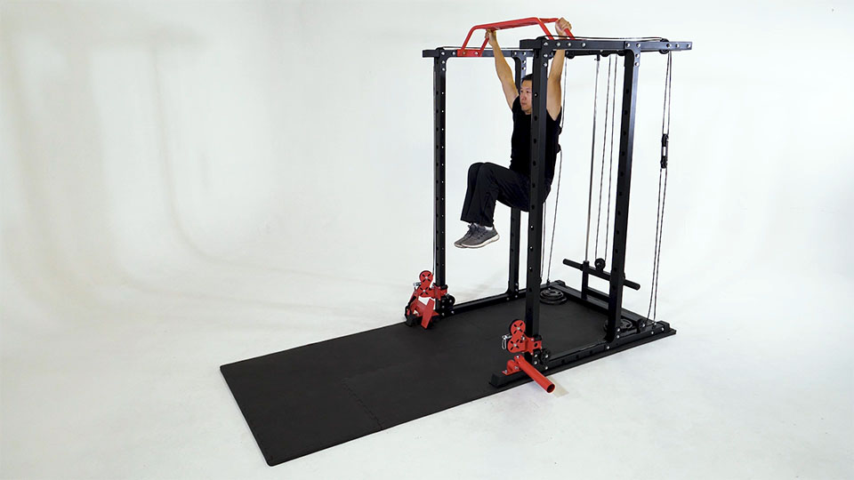 Hanging Knee Raise Rotation exercise