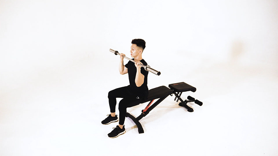 Barbell Military Press (Seated) exercise
